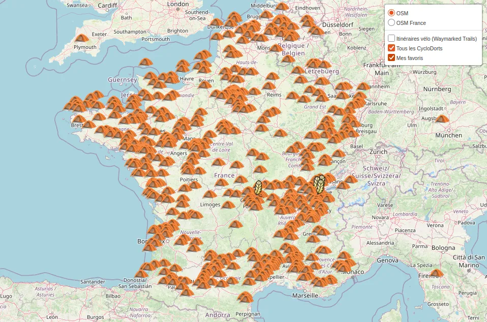 © CycloDort Carte CycloDort