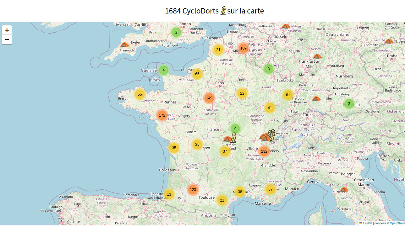 © CycloDort Nouvelle carte dodocyclo avec clustering